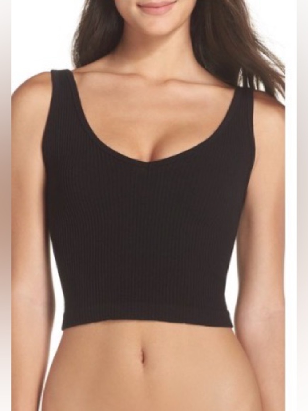 Free People Intimately Sold Ribbed Brami. NWT